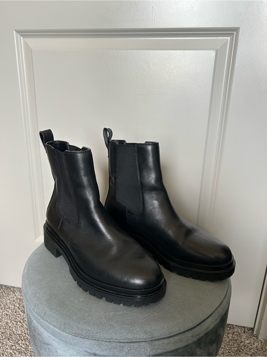 Lauren Ralph Lauren Shoes - Lauren Ralph Lauren Womens Black Leather Chelsea boot